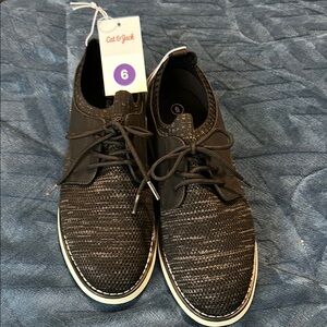 Cat & Jack Black Elijah Dress Shoes NWT Size 6